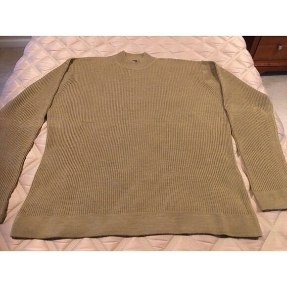 Claiborne Mock Neck Sweater Gold/Tan color Size XL - Picture 1 of 2